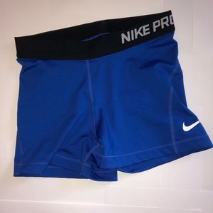 Nike pro blue spandex
